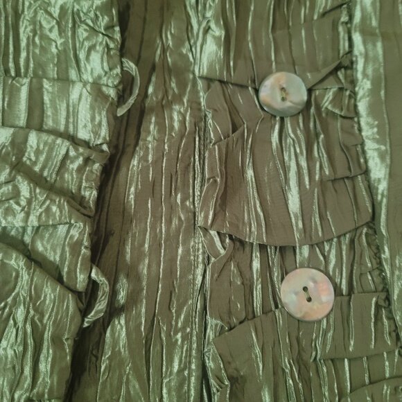 Adele Dallas Orr green dressy jacket size small - Picture 2 of 4